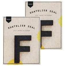 슈아뜰리에 1706 wood 55 x 70 mm 디자인 스티커, F, 2개