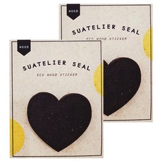 슈아뜰리에 1727 wood 55 x 70 mm 디자인 스티커, 혼합 색상, 2개