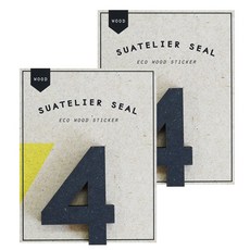 슈아뜰리에 1732 wood 55 x 70 mm 디자인 스티커, 4, 2개, 2개