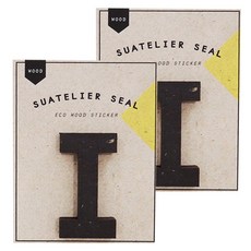 슈아뜰리에 1709 wood 55 x 70 mm 디자인 스티커, I, 2개