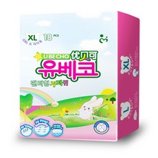 U BE CHO 優質褲型尿布 女童, XL, 18片