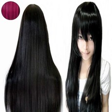 日常假髮 裝扮假髮 動漫假髮 色彩假髮 歐美髮 80cm 假髮 17 淺紅色, 1套