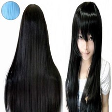 日常假髮 裝扮動漫假髮 色彩假髮 歐美髮型 80cm 假髮7 天藍色, 1套