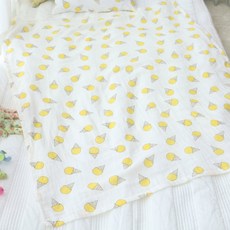 보떼하우스 순면 거즈이불 M, 아이스콘 옐로우