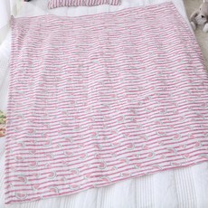 보떼하우스 순면 거즈이불 M, 수박 핑크