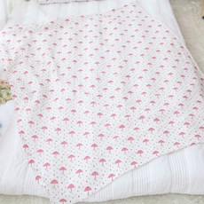 보떼하우스 순면 거즈이불 M, 비오는날 핑크