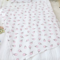 보떼하우스 순면 거즈이불 M, 아이스콘 핑크