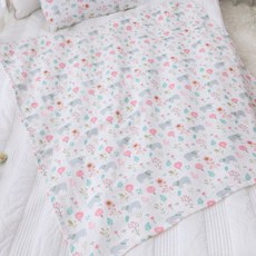 BEAUTE HOUSE 棉紗毯 M號, 森林熊款 灰色