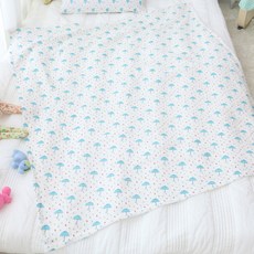 보떼하우스 순면 거즈이불 M, 비오는날 블루