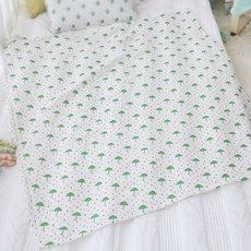 보떼하우스 순면 거즈이불 M, 비오는날 그린