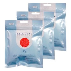 토단 전문가용 볼클레이 50g, 3개, 빨강, 1개