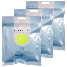 토단 전문가용 볼클레이 50g, 3개, 형광노랑, 1개