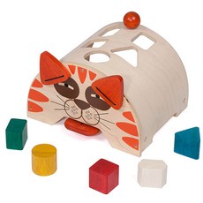 블루리본 블록먹는 고양이 도형끼우기, 3세이상, 1개