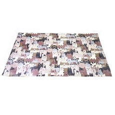 디엔씨 반려동물 식기매트 기본사이즈, 고양이브라운, 2개