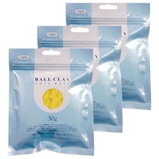 토단 전문가용 볼클레이 50g, 3개, 노랑, 1개