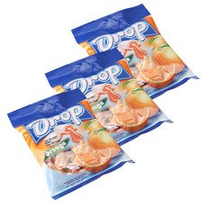 드롭 오렌지맛 츄잉캔디, 90g, 3개