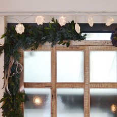 紙捲裝飾線LED燈泡電池型 10顆 LED201017, 透明線+暖白