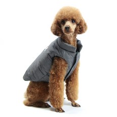 본퍼피 스노우 후리스 패딩, 딥그레이, 1개