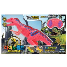다이노월드RC 벨로키랍토르, 본품 1p + 리모컨 1p, 핑크, 1개