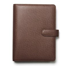 EINTEC 2016年25款2段皮日記+鑲嵌套組, 深棕色, 1 個