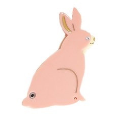 兔子造型滑蓋鏡, 混色, 1入