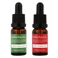 臉部護理油組, 甜瓜精華 10ml+草莓精華 10ml, 1組