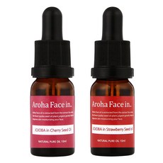 臉部護理油組, 櫻桃精華 10ml+草莓精華 10ml, 1組