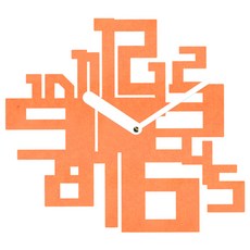 브론즈하우스 MDC-014 벽시계 무소음, 오렌지