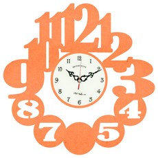 브론즈하우스 MDC-012 벽시계 무소음, 오렌지