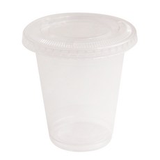 봄91 11OZ 평면형 투명 디저트컵, 10개입, 1개