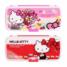 CNG 키티 화이트보드 필통, 레드, 1개