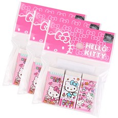 CNG 헬로키티 사각지우개, 혼합색상, 3개