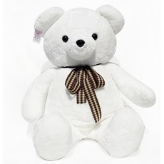 大熊玩偶 新款大蝴蝶結熊玩偶, 白色的, 120cm