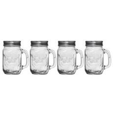HOMEESSENTIALS 웰메이드 유리자, 4개입, 470ml, 1개