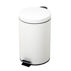 Dbplus 簡約腳踏式垃圾桶, 白色
