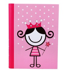 스머크 PRINCESS KIARA A5 노트 KSSM057, 혼합 색상, 1개