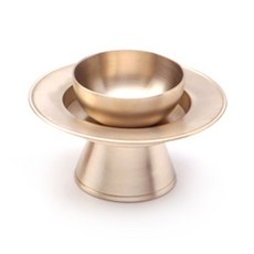 GEO CHANG YUGI 黃銅製祭祀供果盤, 托盤 2入+小碗 2入, 4個