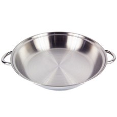 QUEEN SENSE 3層不鏽鋼雙耳淺湯鍋, 銀色, 26cm