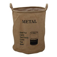 LIFE TOTEM 復古分類回收籃, 金屬回收款, 1個