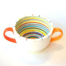 Shesdeco 雙耳餐碗, 彩虹款, 1個