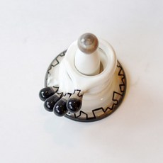 She's Deco 手繪筷架 掛鉤式 灰色圖案, 1個