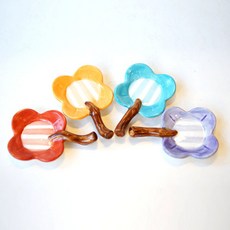 手繪彩色花朵勺架組合, 1組