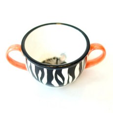 Shesdeco 雙耳餐碗, 斑馬款, 1個