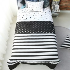 The Huuz 孩童圖騰印花被單+枕頭套, 1組