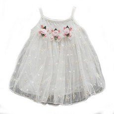 JOY MULTI 粉玫瑰刺繡洋裝