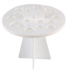 MAANGE 圓形化妝刷晾乾架, 白色, 1個