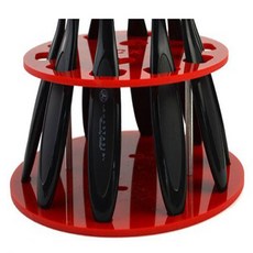 Declock CX 圓形愛心刷具晾乾架, 紅色的, 1 個