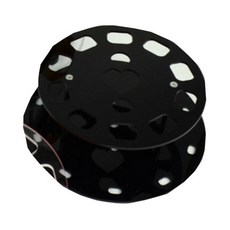 Declock CX 圓形雙心刷具晾乾架, 黑色的, 1個