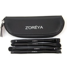 Declock DC ZOREYA 블랙 브러쉬 세트, 4종, 1세트