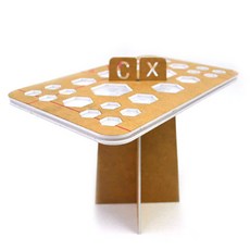 Declock CX 六角26孔刷具晾乾架, 1 個, 白色的